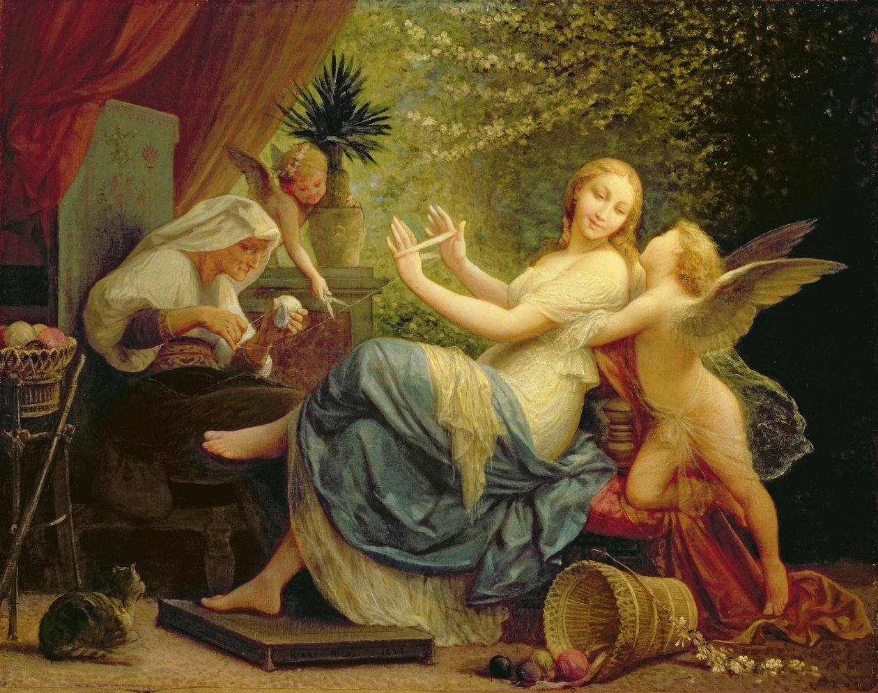 Uskyld forført af kærlighed, 1886 af Henri Pierre Picou