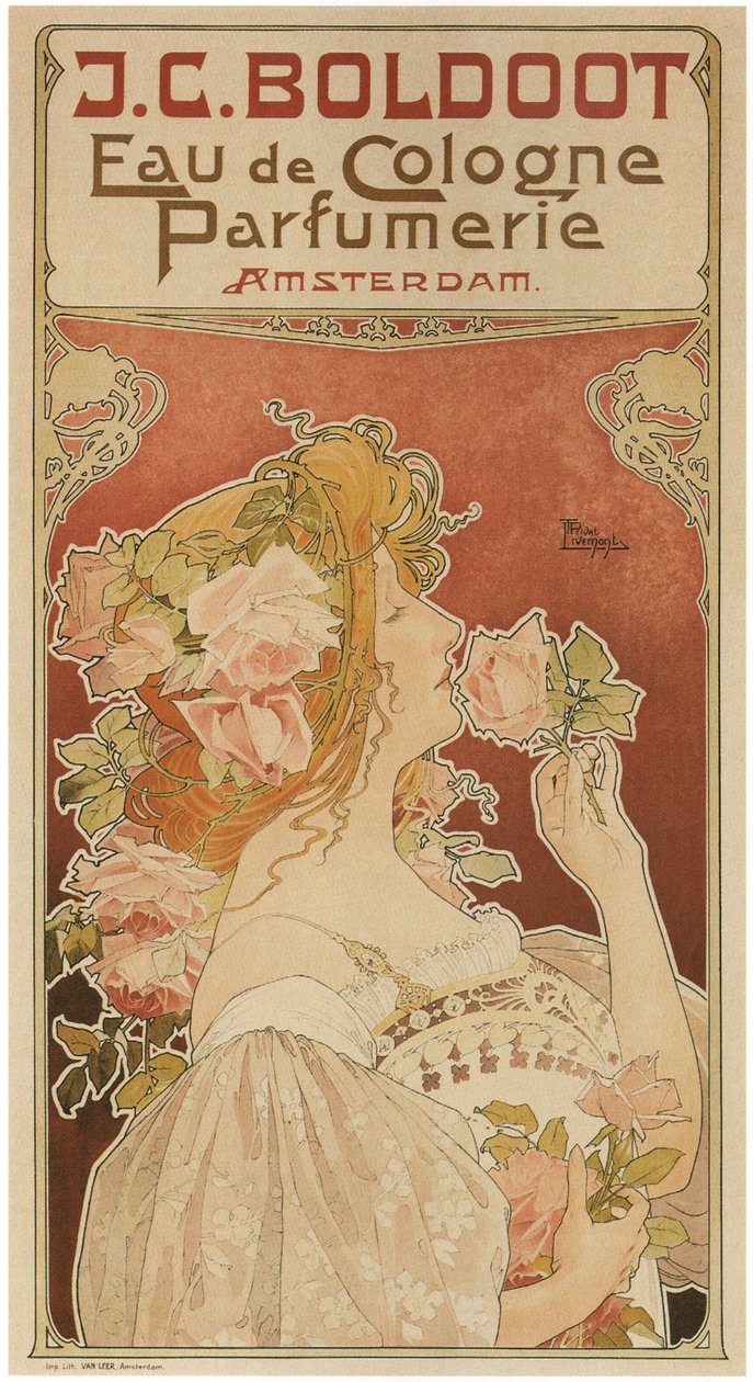Eau de Cologne parfumeri, 1899 af Henri Henri Antoine Théodore Livemont
