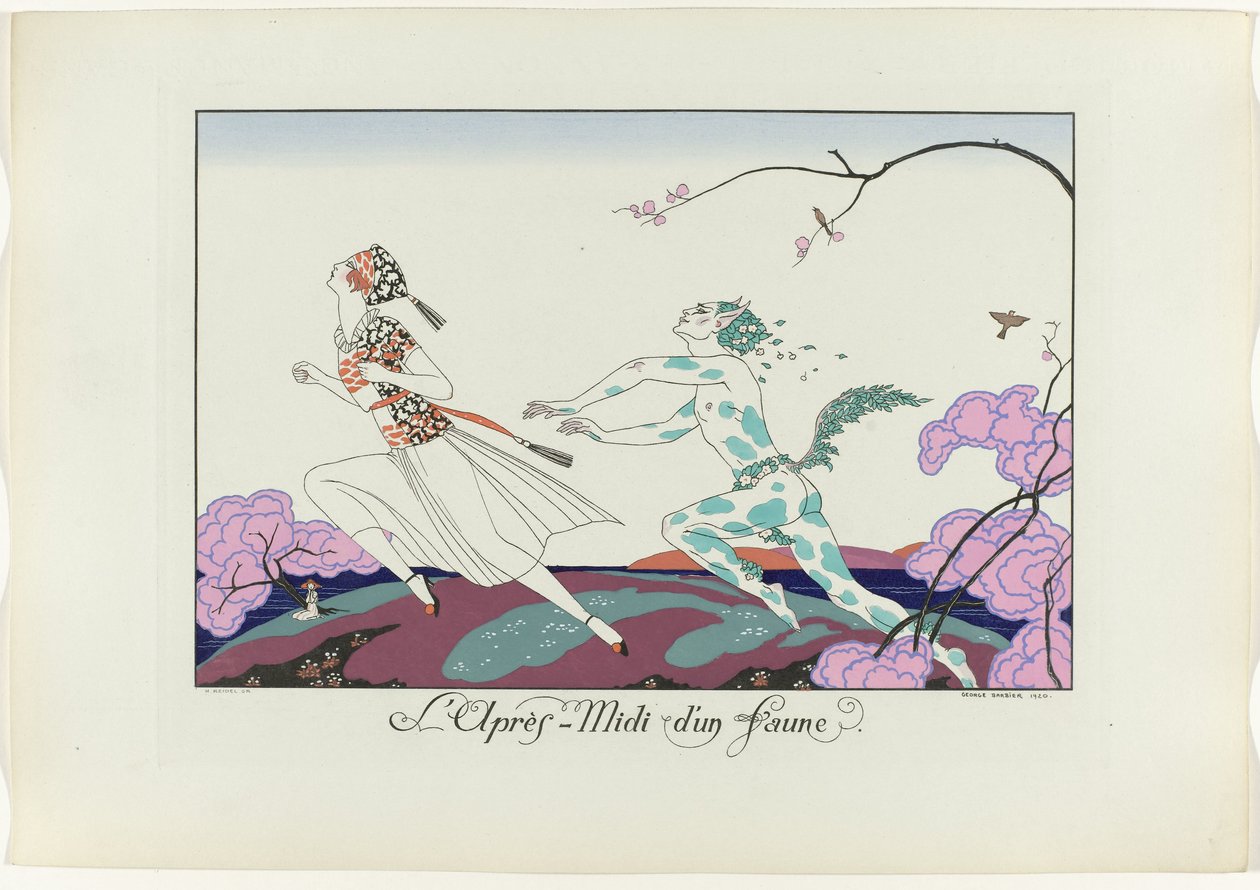 The Happiness of the Day or Fashionable Graces: The Afternoon of a Faun (titel på objekt) The Happiness of the Day eller Fashionable Graces (serietitel) af Henri Reidel
