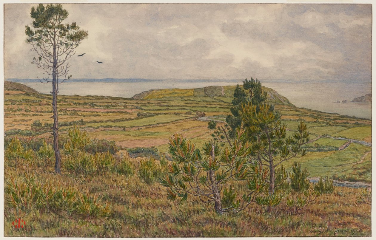 Douarnenez-bugten. Morgat af Henri Rivière