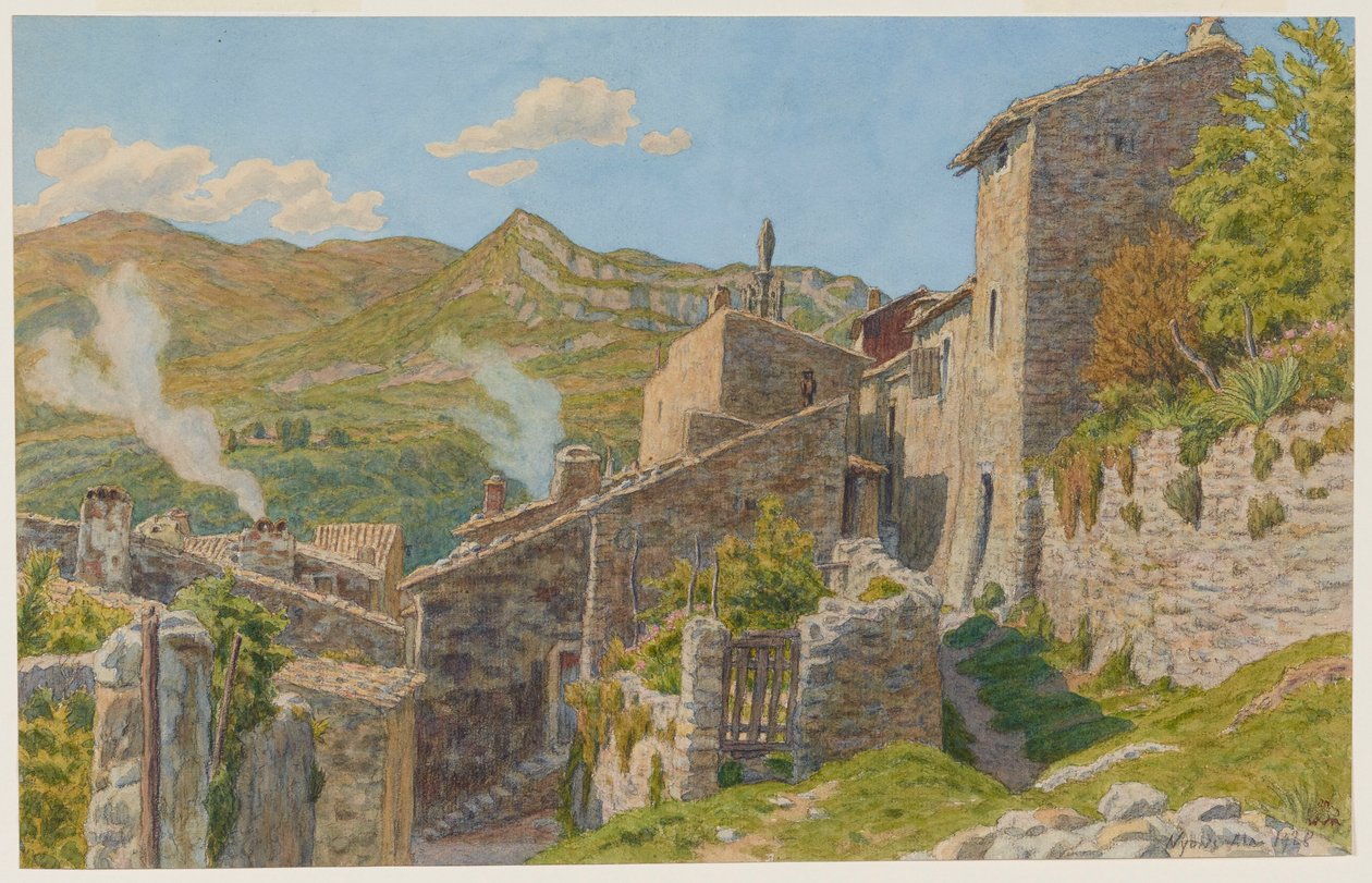 I den gamle bydel. Nyons af Henri Rivière