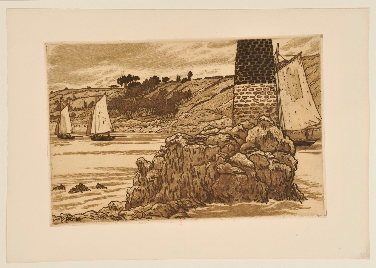 Båken ved Trieux af Henri Rivière