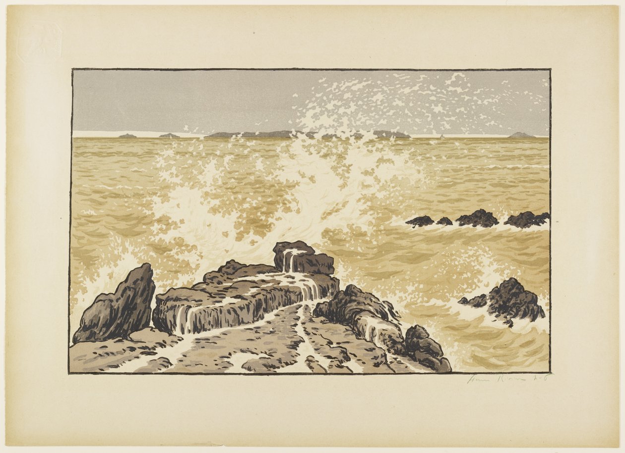 La Vague (Bølgen) af Henri Rivière