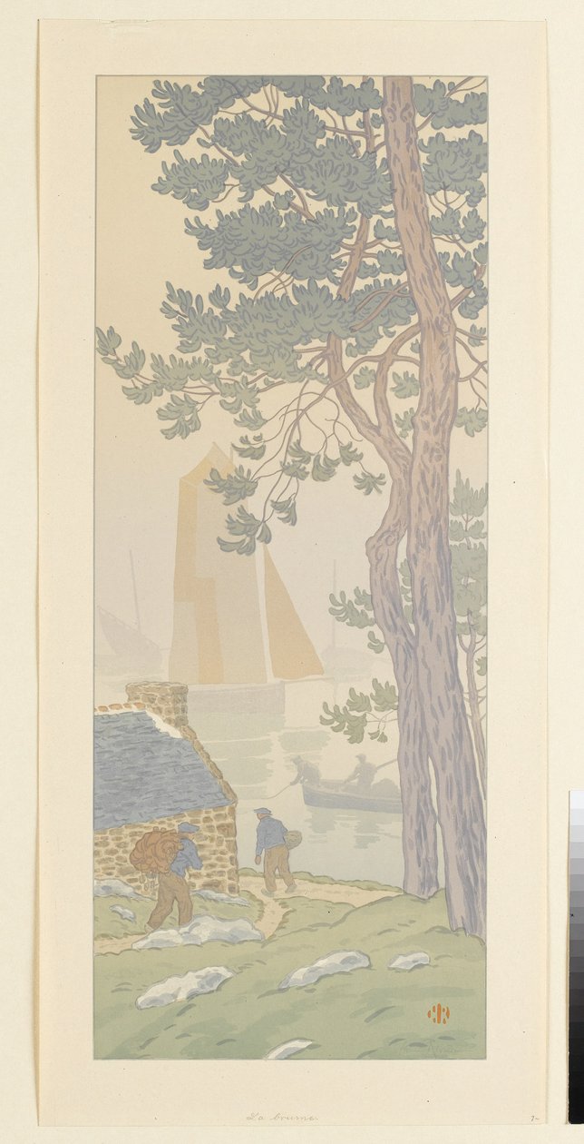 Tågen (blad 4 fra: Timerne fortryllelse) af Henri Rivière
