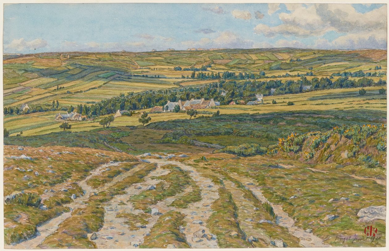 Landes de Lesquiffinec. Morgat af Henri Rivière