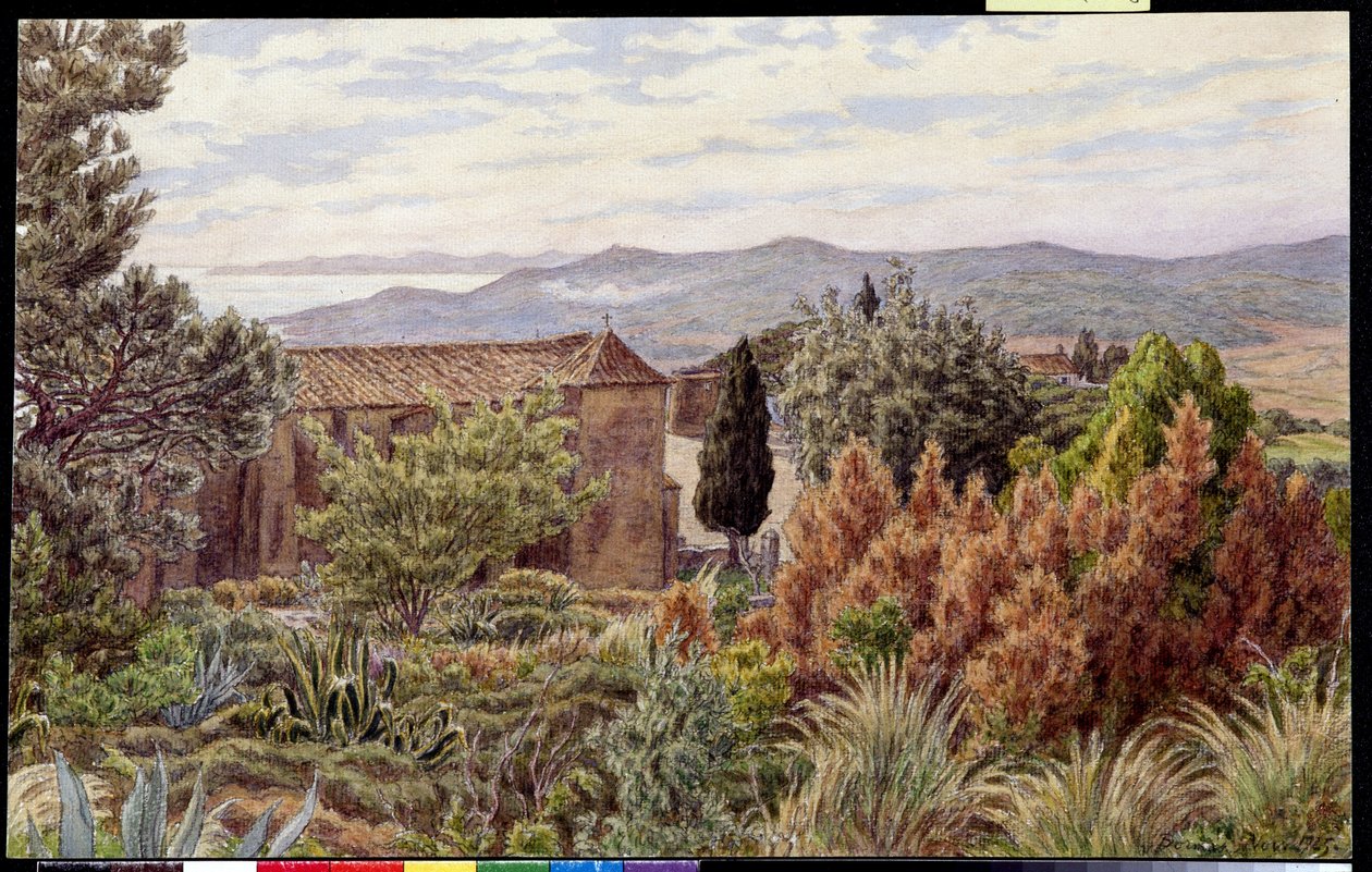 Landskab. Tegning af Henri RIVIERE (1864-1951) af Henri Rivière