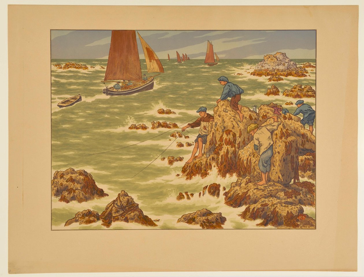 [Skibsdrengene] af Henri Rivière