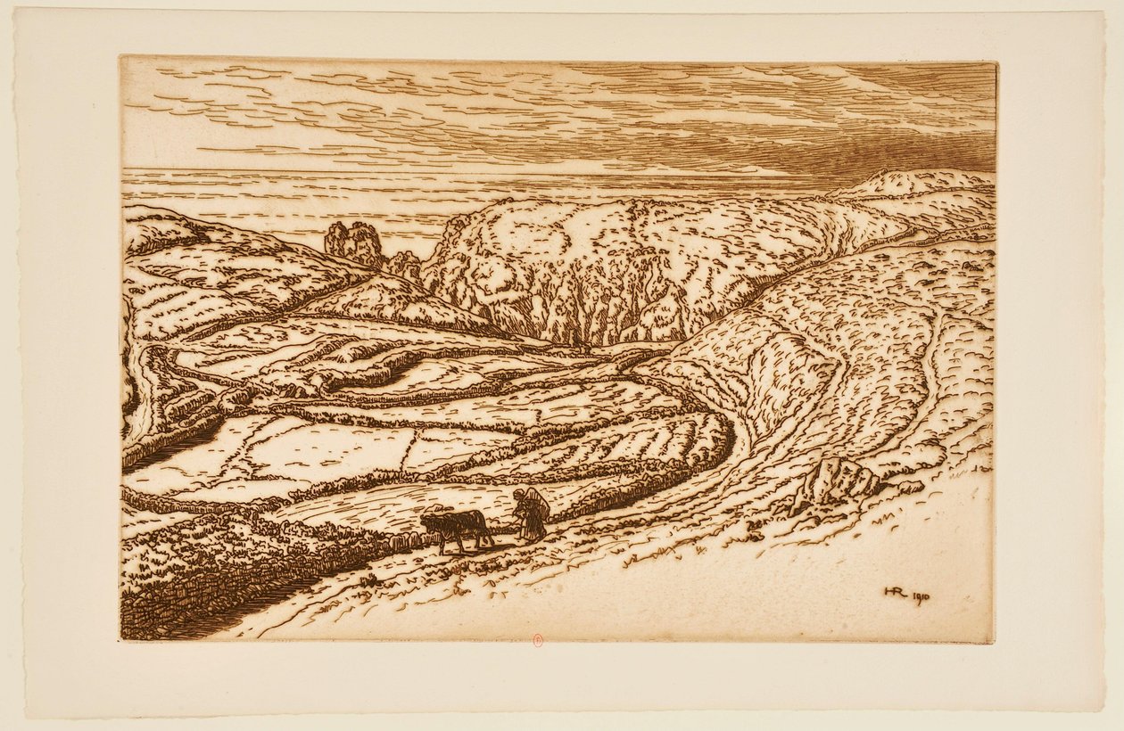 [Bretonsk landskab] af Henri Rivière