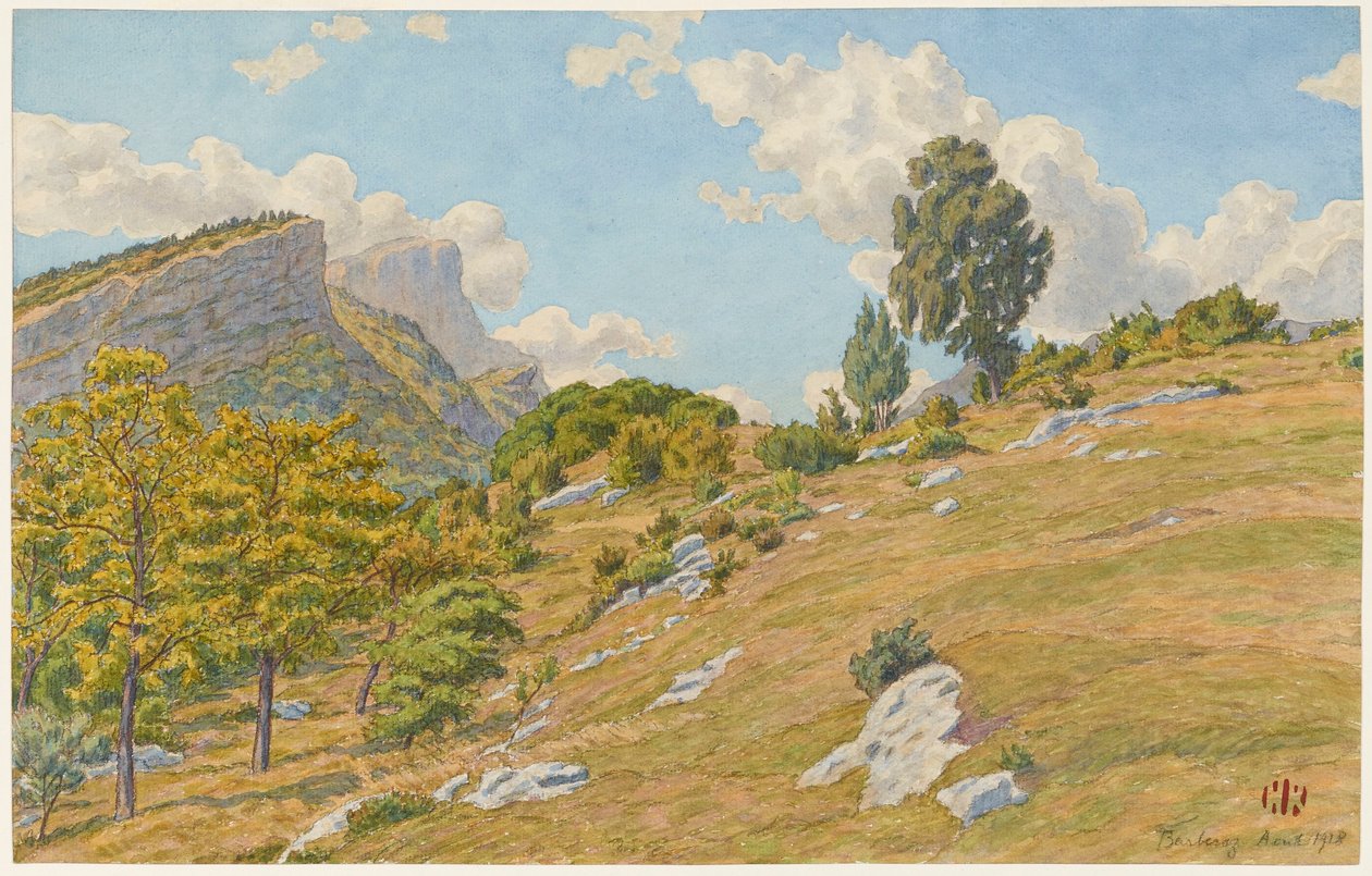 Plateaux de Barberaz af Henri Rivière