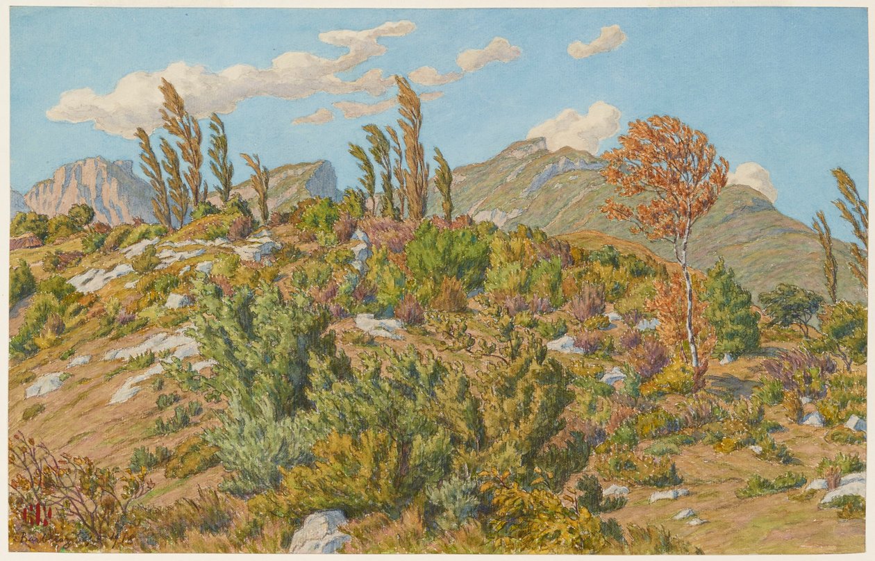 Barberaz-platåerne af Henri Rivière