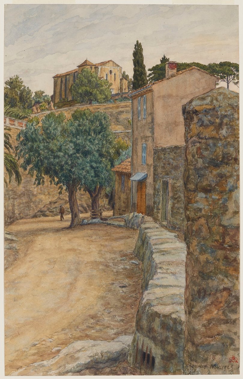 Straße in Bormes af Henri Rivière