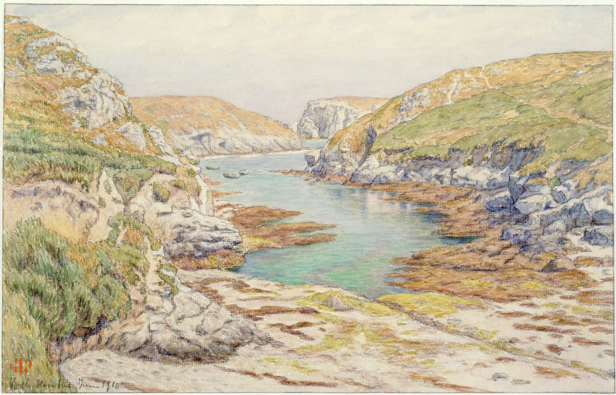 Sterhouen [Stêr-Ouen]. Belle-Isle-en-mer af Henri Rivière