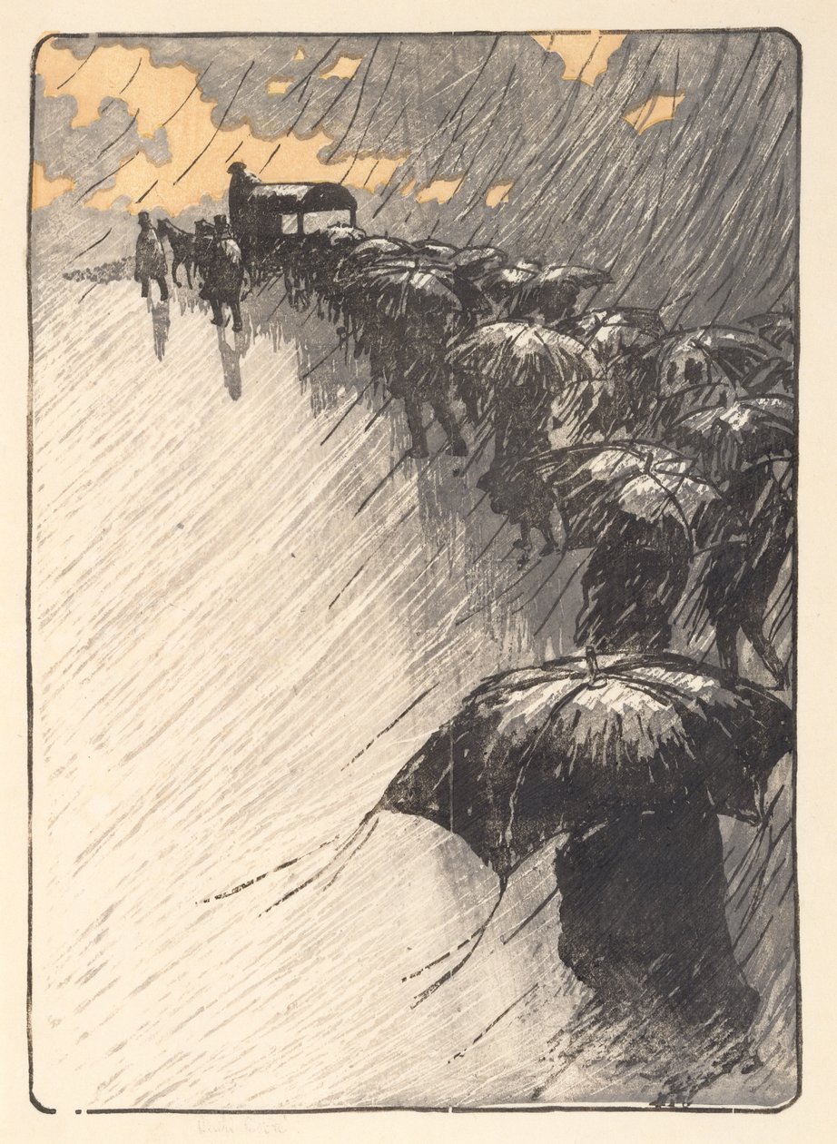 Begravelsen ved Trestraou af Henri Rivière