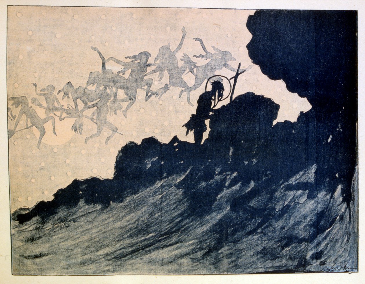 Sankt Anthonys fristelse. 1887. af Henri Rivière af Henri Rivière
