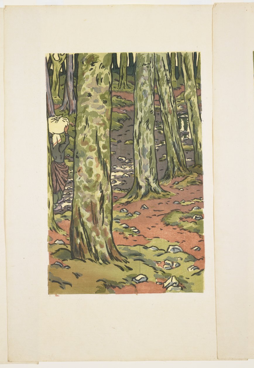 Vask under træerne, Loguivy af Henri Rivière