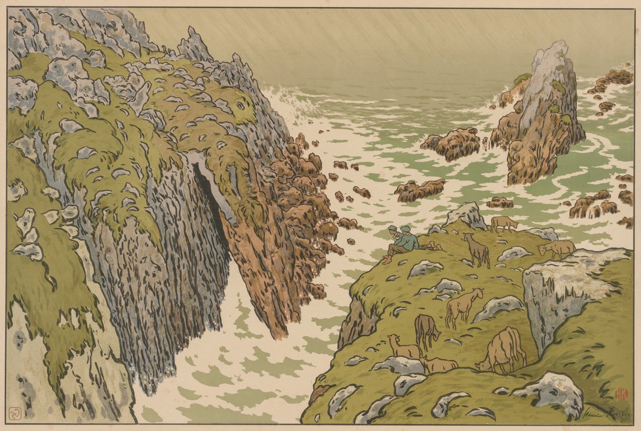 Naturens aspekter: Klippen af Henri Rivière