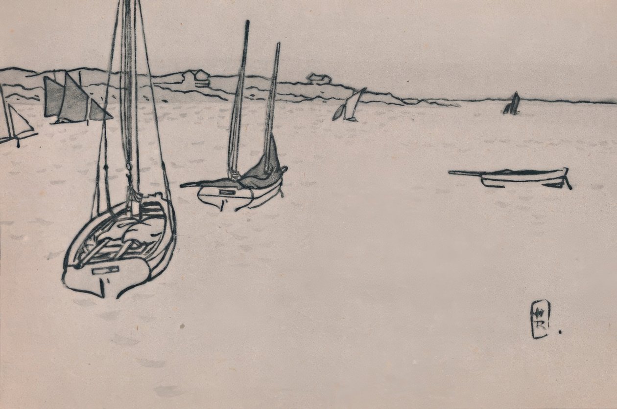Bretonsk landskab af Henri Rivière