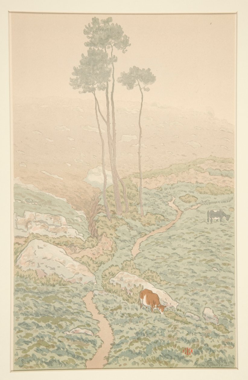 Morgenbrunette, fra La Feerie des Heures af Henri Rivière