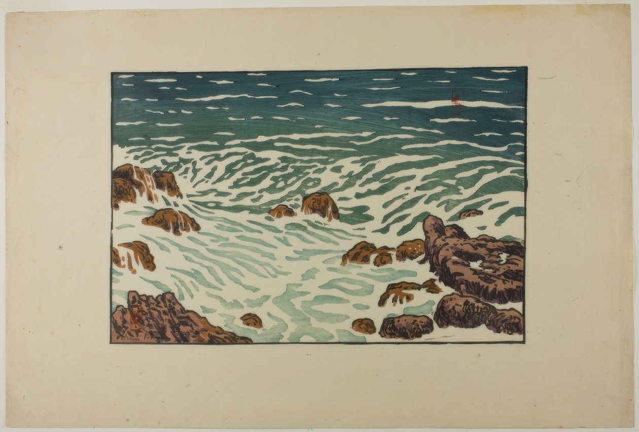 Lille bølge stiger, Pointe de la Haye af Henri Rivière
