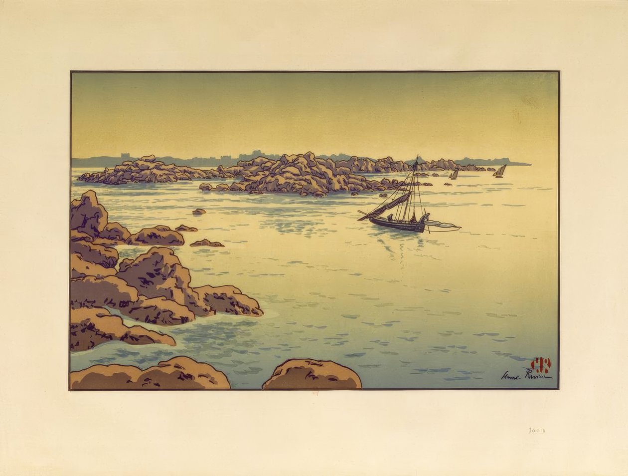 Douarnenez-bugten af Henri Rivière