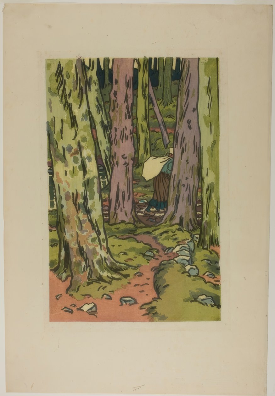 Vaskeri i skoven i Loguivy af Henri Rivière