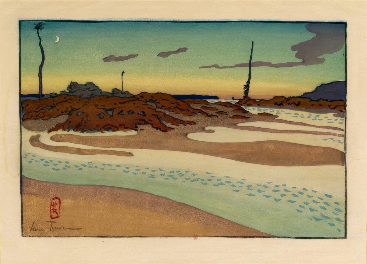Tags; munden, cheruetten og æslet (Saint-Briac) af Henri Rivière