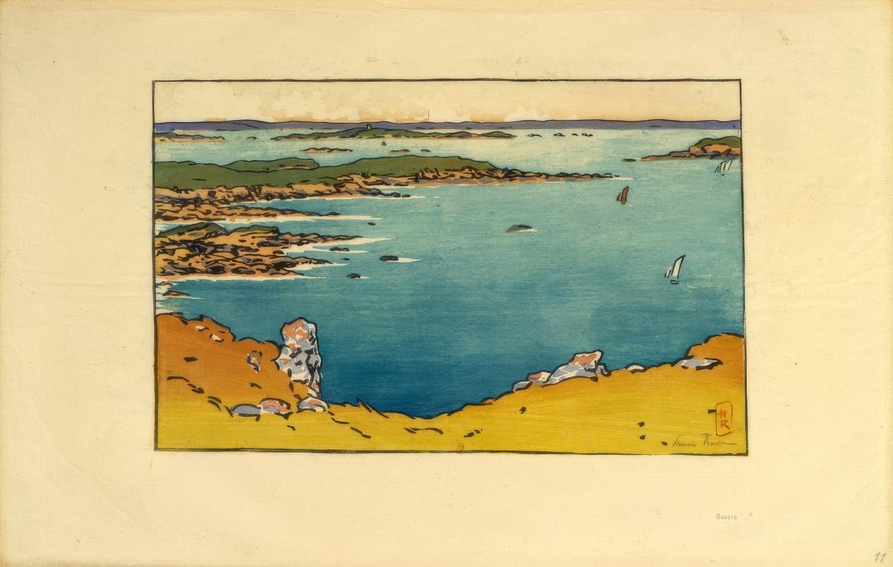 Pointe de la Haye set fra La Garde-Guérin (Saint-Briac) af Henri Rivière