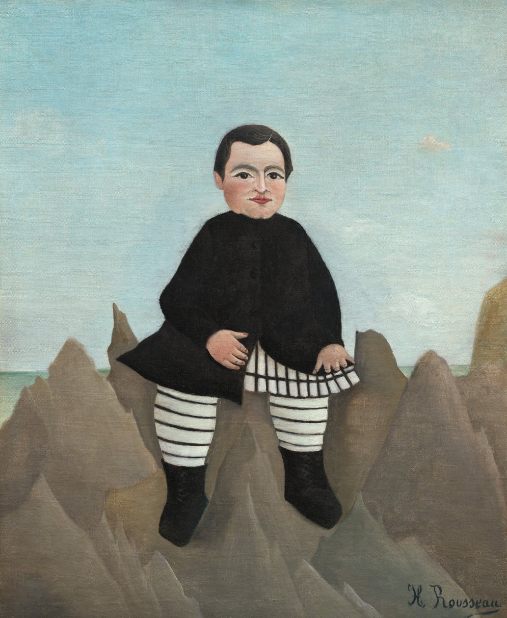 Boy on the Rocks af Henri Rousseau