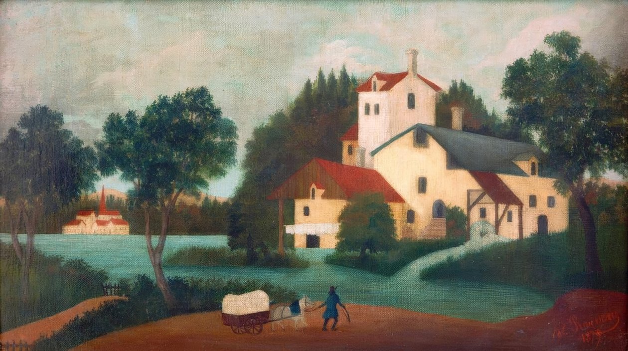 The Hitch foran møllen af Henri Rousseau