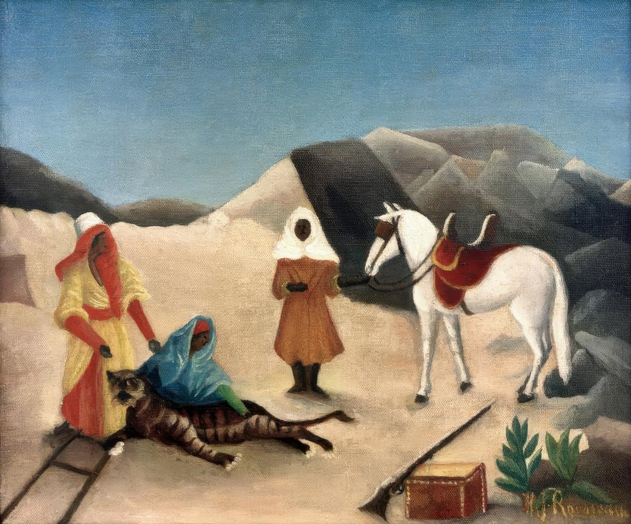 Tigerjagt af Henri Rousseau