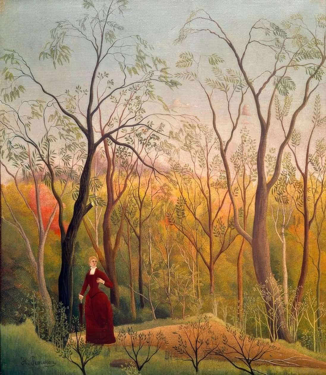 Gåturen i skoven af Henri Rousseau