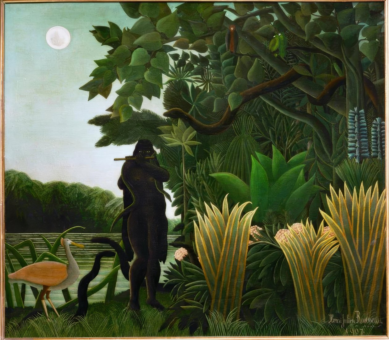 Slangetæmmeren af Henri Rousseau