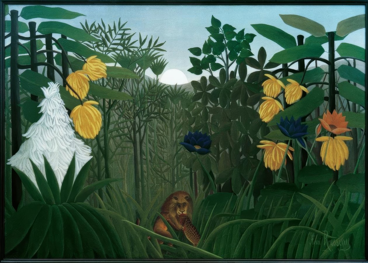 Løvens middag af Henri Rousseau