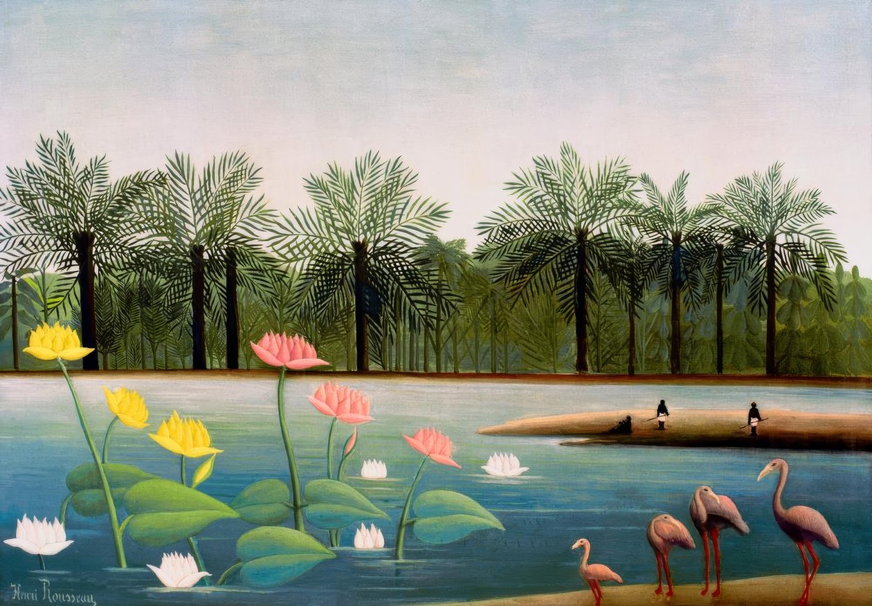 Flamingoerne af Henri Rousseau