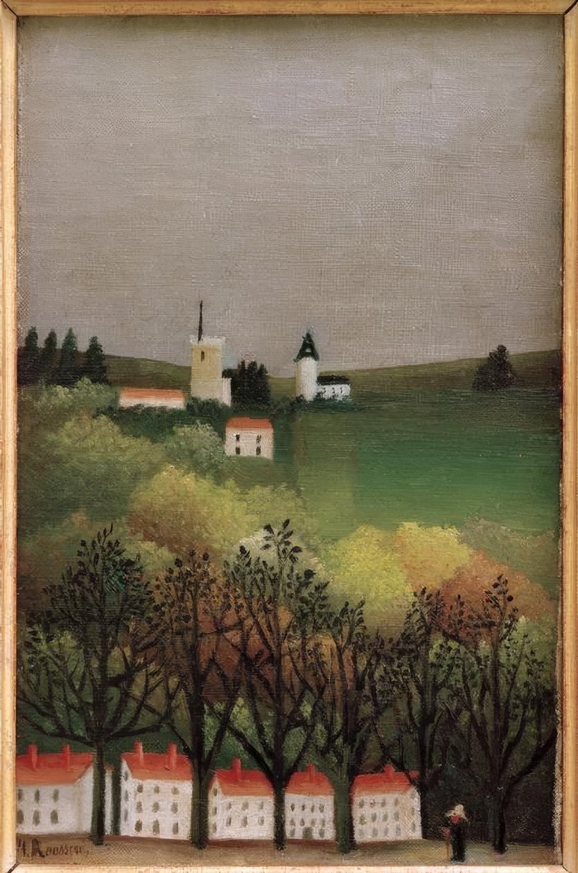 På landet af Henri Rousseau