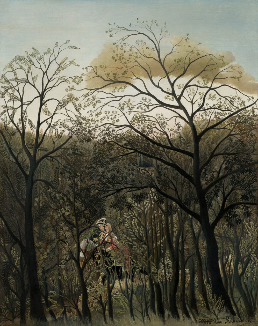 Rendezvous i skoven af Henri Rousseau