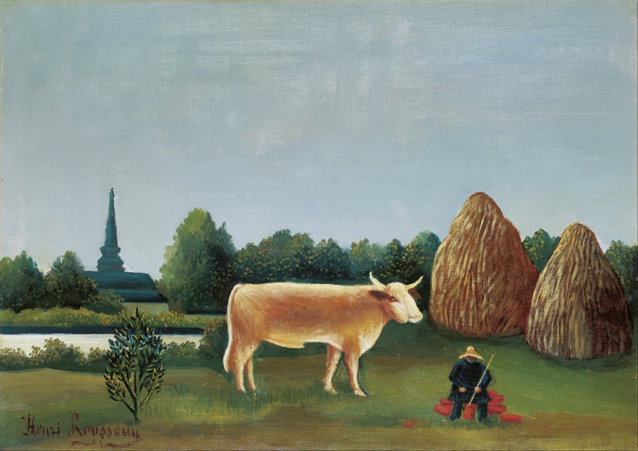Scene i Bagneux i udkanten af Paris af Henri Rousseau