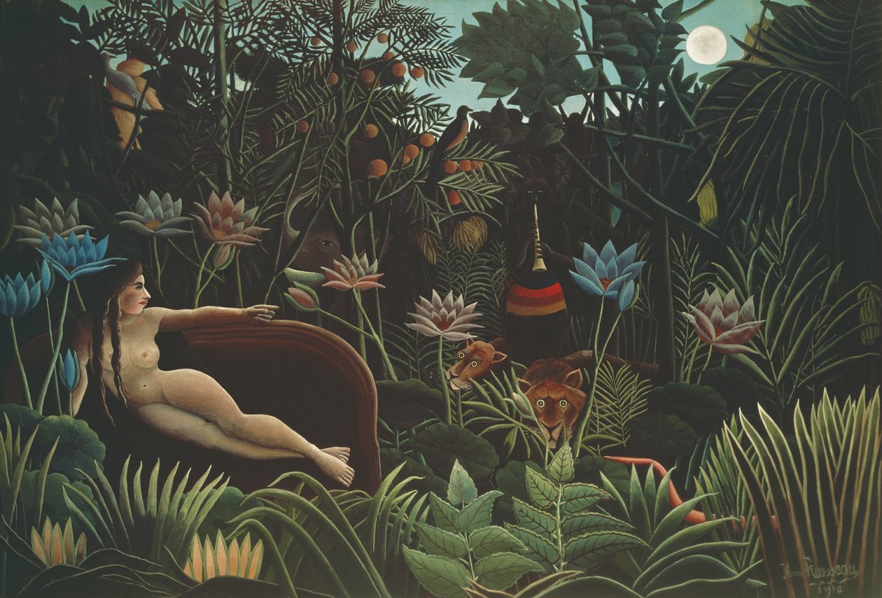 Drømmen, 1910 af Henri Rousseau