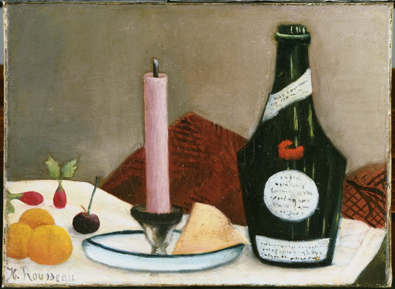 Det lyserøde stearinlys af Henri Rousseau