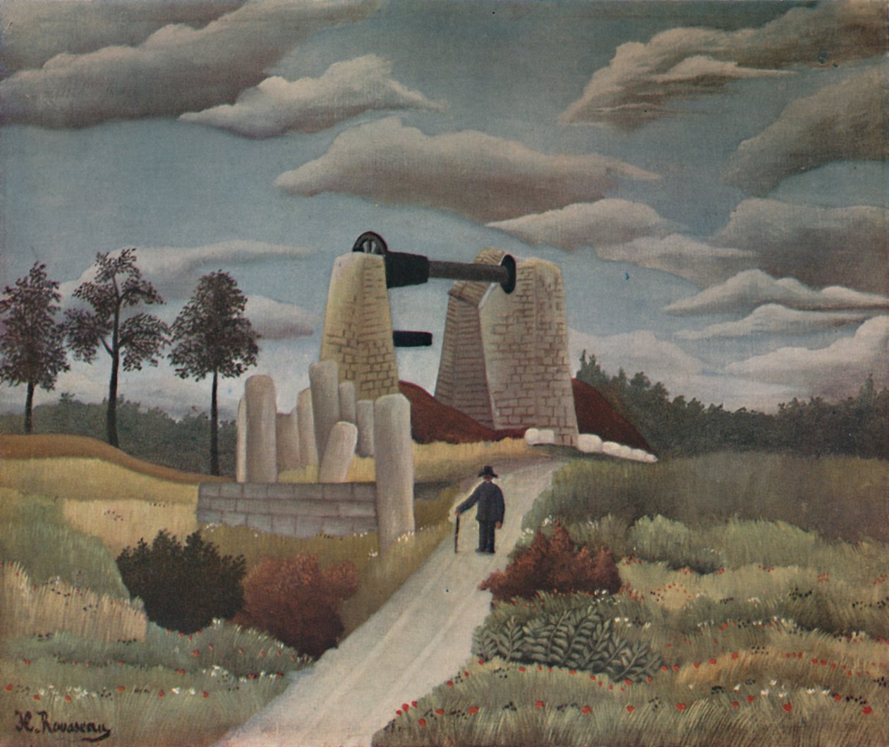Stenbruddet, 1923 af Henri Rousseau