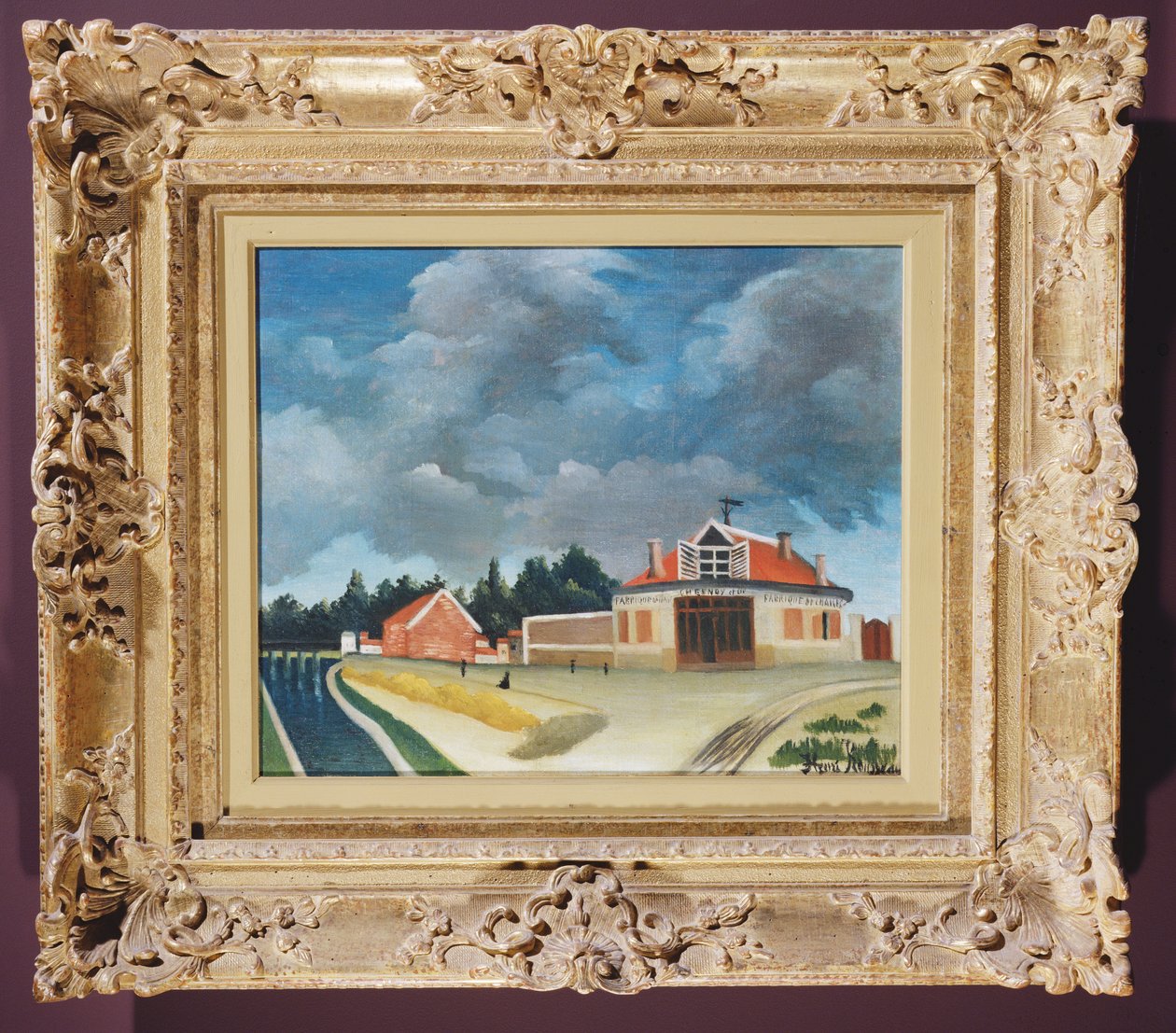 Stolefabrikken i Alfortville, ca. 1897 af Henri Rousseau