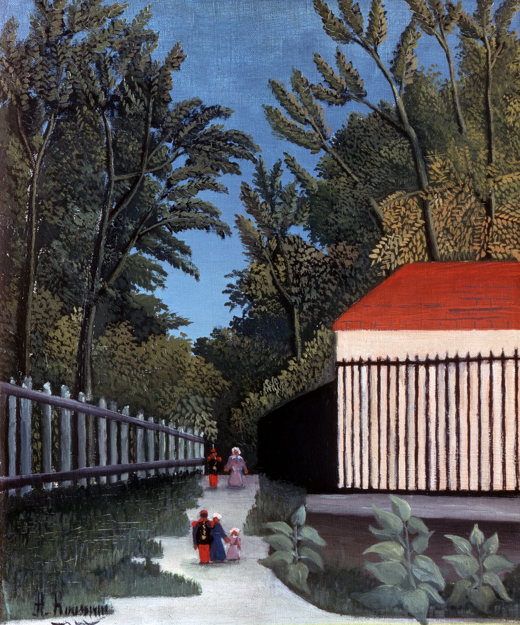 Udsigt over Montsouris Park, 1910 af Henri Rousseau