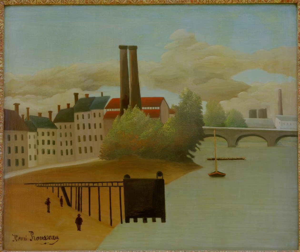 Udsigt over udkanten af ​​Paris af Henri Rousseau