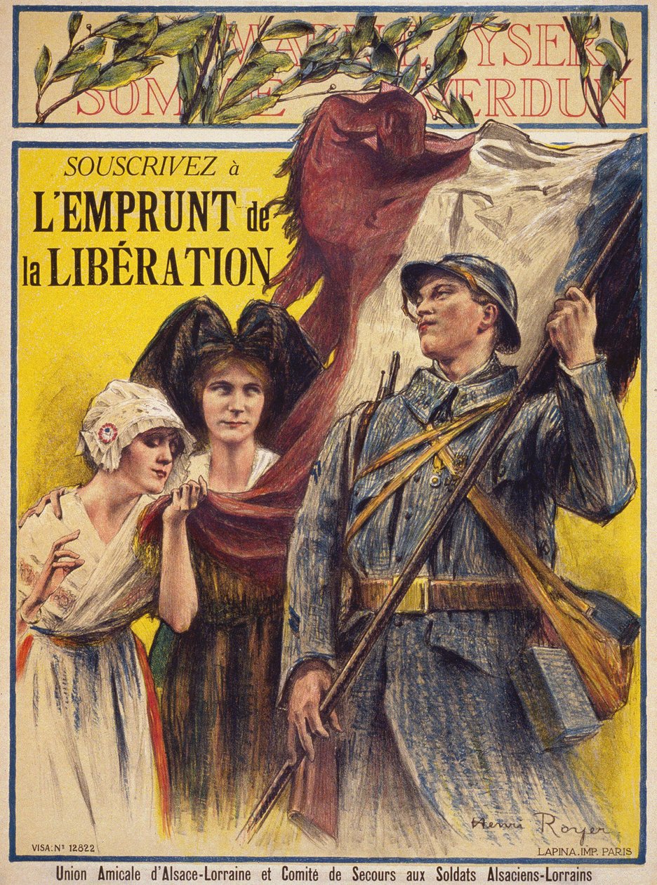 Abonner på lånet af befrielse - plakat af Union Amicale d