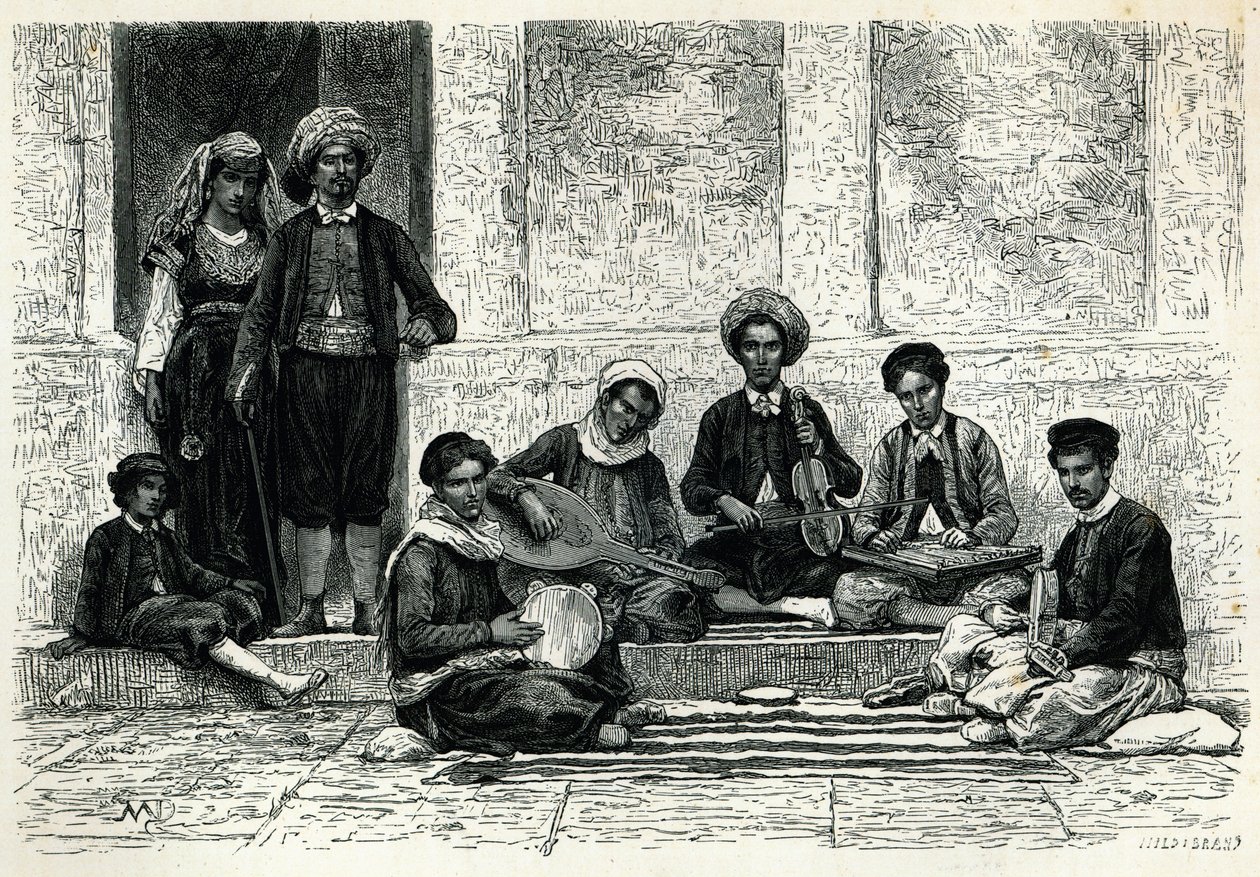 En jødisk koncert: Tlemcen af Henri Theophile Hildibrand