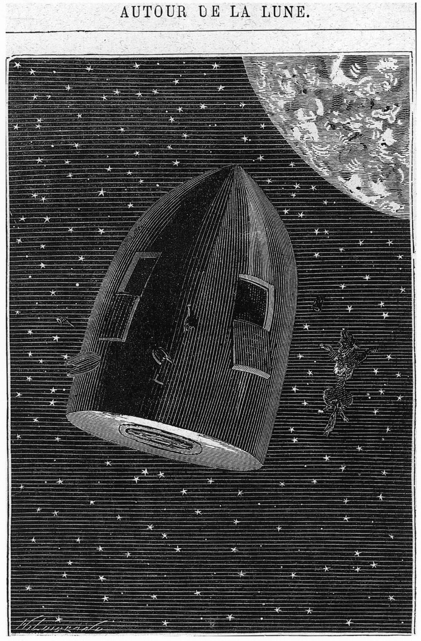 Leaving for the Moon, illustration fra 