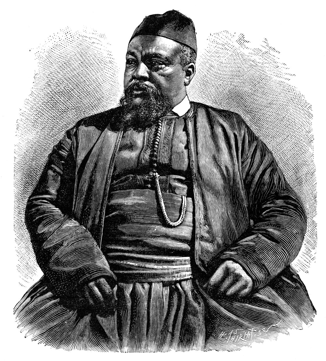 Mulai Tayeb, sheriffen i Wezzan, Nordafrika, 1895. af Henri Thiriat