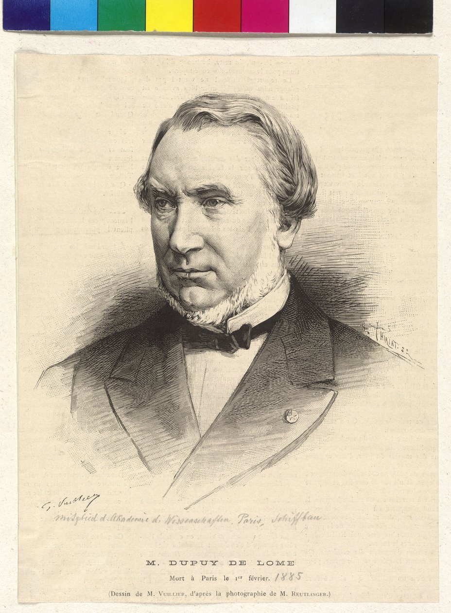 Stanislas-Charles-Henri-Laurenz Dupuy de Lome af Henri Thiriat