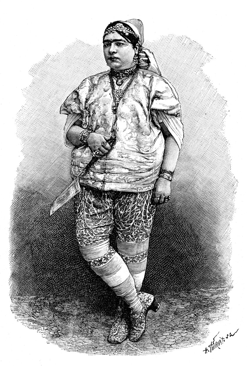 Tunesisk jødinde, c1890 af Henri Thiriat