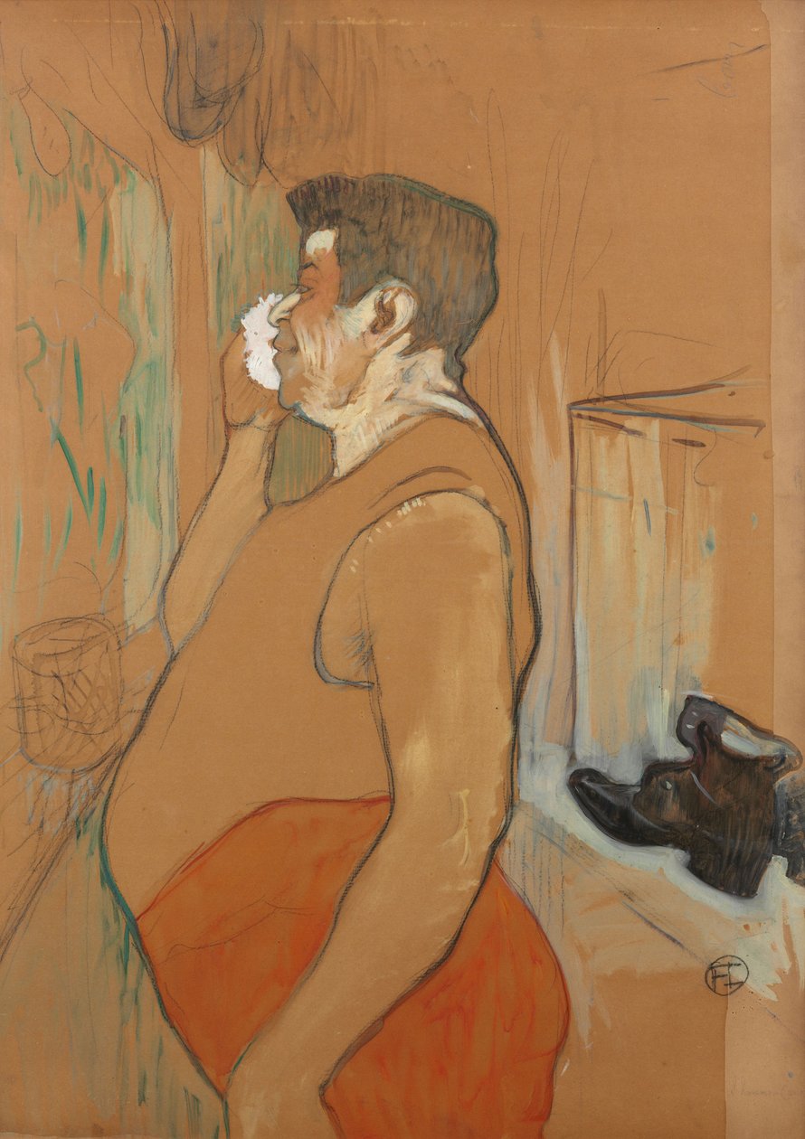 Monsieur Caudieux, café-koncertskuespiller, 1896. af Henri Toulouse Lautrec de